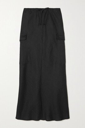 Net Sustain Katala Linen Maxi Skirt - Black