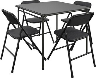 Folding Table and 5-piece Chairs Set - 5 piece