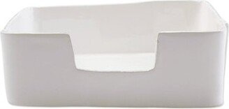 Melamine Lastra White Dinner Napkin Holder-AB