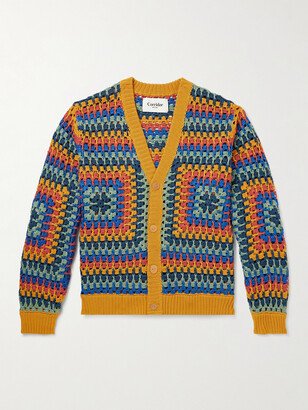 Corridor Sunburst Crocheted Cotton Cardigan-AA