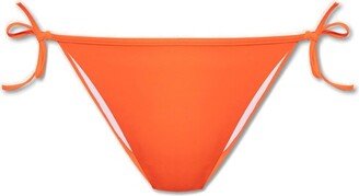 Logo Printed Side-Tied Bikini Bottoms