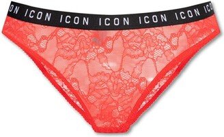 Icon Waistband Lace Briefs