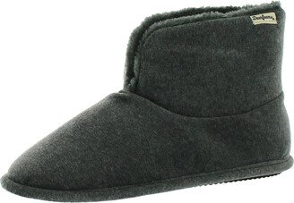 Womens Faux Fur Comfy Bootie Slippers