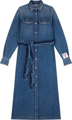 Midi Denim Shirt Dress