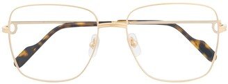 Square-Frame Glasses-BL