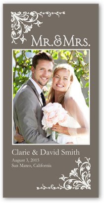 Wedding Announcements: Cherished Moment Wedding Announcement, Brown, Signature Smooth Cardstock, Square