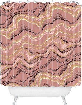 Pattern State Marble Sketch Sedona Shower Curtain Pink