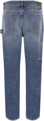 Washington Dee Cee Logo Patch Straight Leg Jeans