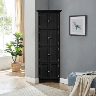 TiramisuBest Modern Tall Storage Cabinet with Doors and 4 Shelves