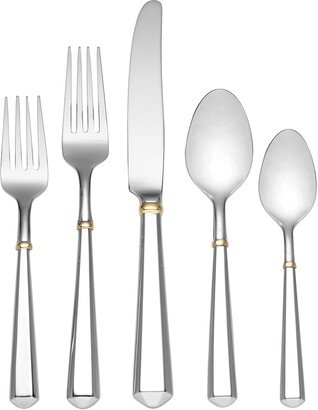 Todd Hill Gold 5-Piece Flatware Set