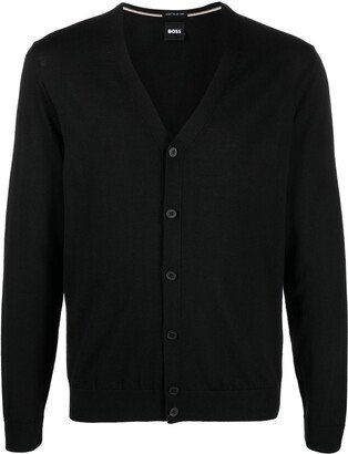 V-neck virgin-wool cardigan-AB