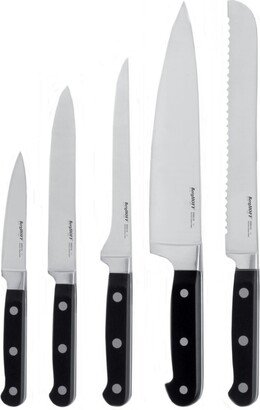 Contempo 5-Pc. Cutlery Set - Black, Silver