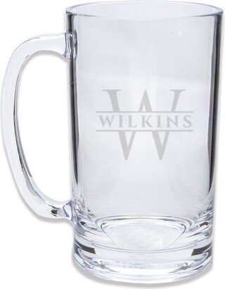 Personalized Engraved Acrylic Beer Mug - Custom Monogram For Lovers, Oktoberfest, Outdoors, Father's Day, Groomsmen, Gift Him