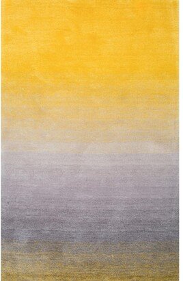 Ombre Shag HJOS01A Yellow 4' x 6' Area Rug