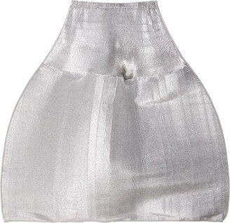 elasticated A-line mini skirt