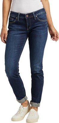 Women's Boyfriend Mid Rise Slim Leg Jeans