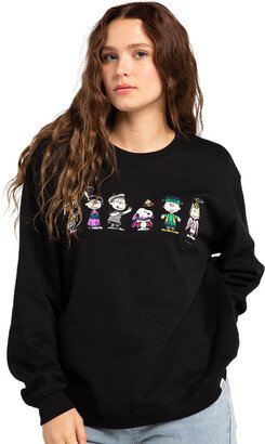 RSQ x Peanuts Halloween Womens Crewneck Sweatshirt