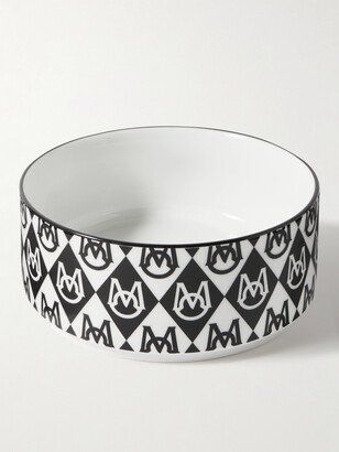 Poldo Dog Couture Logo-Print Ceramic Dog Bowl