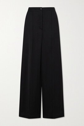 Exmouth Twill Wide-leg Pants - Black