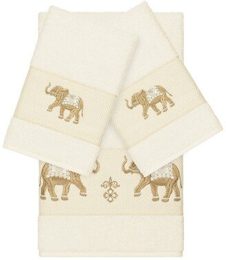 Quinn 3-Piece Embellished Towel - Cream