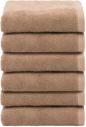 100% Turkish Cotton Ediree Hand Towels (Set Of 6)-AB