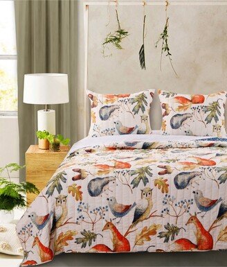 Willow Quilt Set, 3-Piece Full - Queen