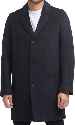 Classic Wool Blend Plush Notched Collar Coat