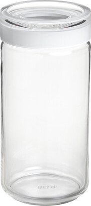 guzzini 1.6 qt. Blanca Glass Canister White Acrylic Lid