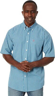 Wrinkle Free Winslow Classic Fit Shirt (Bright Cobalt) Men's Clothing