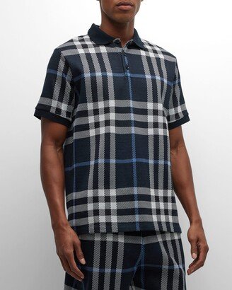 Men's Ferry Knit Check Polo Shirt