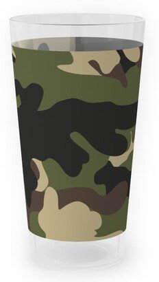 Outdoor Pint Glasses: Ducks, Trucks, And Eight Point Bucks - Camo Outdoor Pint Glass, Green