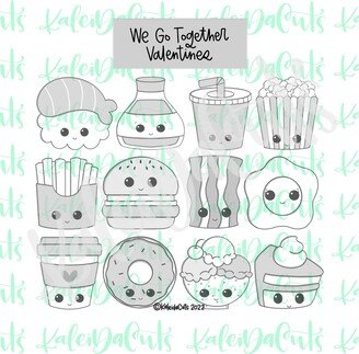 We Go Together Mini Set Of 12 Cookie Cutters