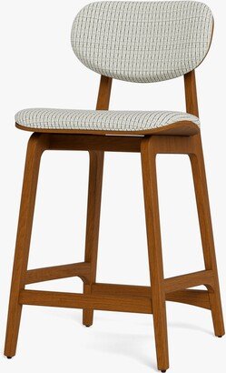 Scandinavian Counter Stool Quadratto Ivory