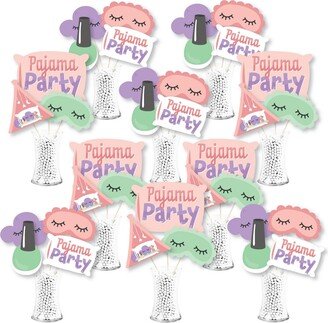 Big Dot Of Happiness Pajama Slumber Party Girls Birthday Centerpiece Showstopper Table Toppers 35 Pc