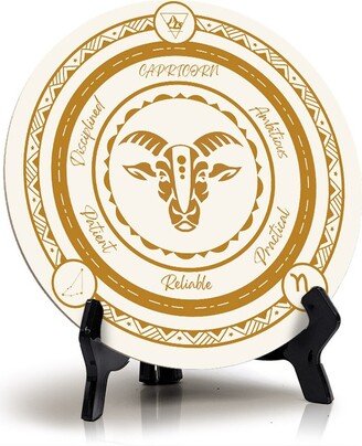 Capricorn Zodiac Circle Table Sign |