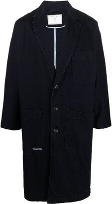 Single-Breasted Denim Coat-AC