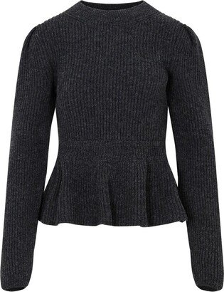 Crewneck Rib-Knit Jumper