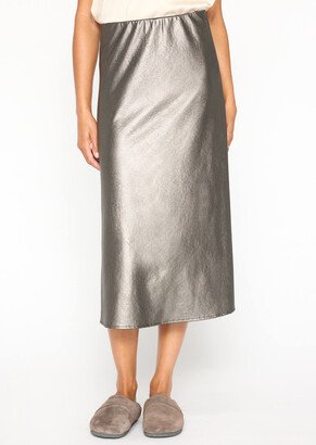 The Hallie Vegan Leather Slip Skirt