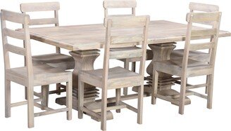 Adeline 7-piece Trestle Dining Set