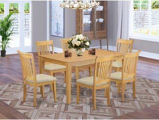 Dining Table Set- A Dining Room Table and Kitchen Chairs - Oak Finish