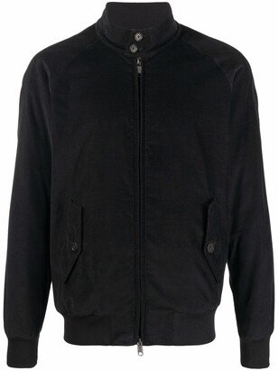 Zip-Up Cotton Bomber Jacket