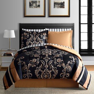 Lanwood Home Sabrina Reversible 6-Piece Bed-in-A-Bag Comforter Set