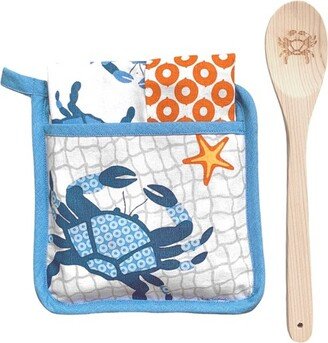 Crab Potholder Gift Set