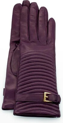 Cashmere-Lined Napa Belt Gloves