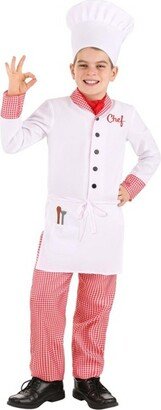 HalloweenCostumes.com Large Boy Boy's Chef's Costume, White/Red