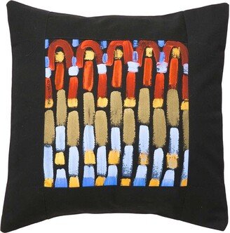 Le Botteghe su Gologone Cotton Hand Painted Indoor Cushion 50x50 cm