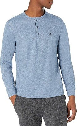 Men's Sustainable Sleep Henley (Deep Anchor Heather) Men's Pajama