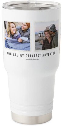 Travel Mugs: My Greatest Adventure Travel Tumbler, 30Oz, White