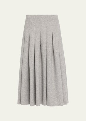 ASHLYN Meryl Long Pleated Skirt