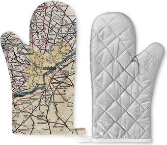 Philadelphia Map Oven Mitt - Gift Airbnb Kitchen